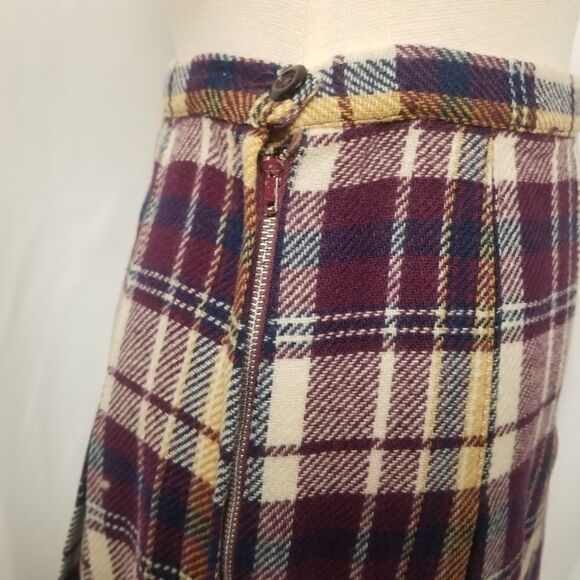 Vintage 60s Tartan Plaid School Girl Uniform Blazer Skirt Sears Roebuck XS - Picture 7 of 7